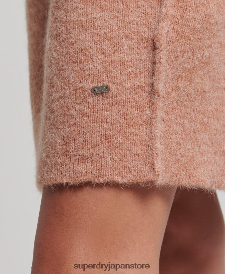 タートルネックドレス 女性 Superdry 衣類 ベージュ 2J62PZ2439