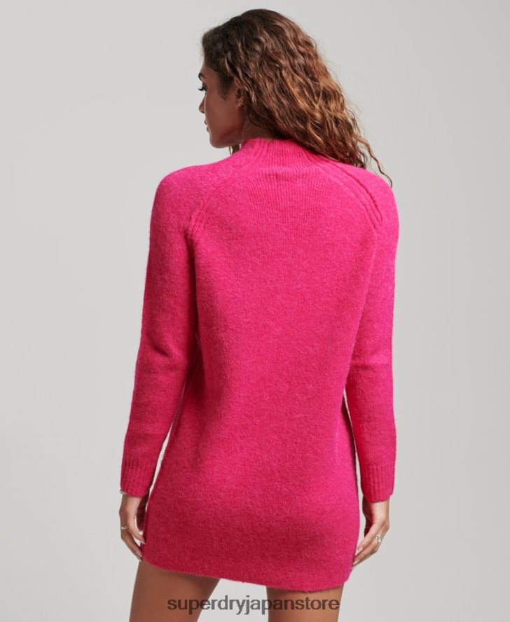 タートルネックドレス 女性 Superdry 衣類 ピンク 2J62PZ2440