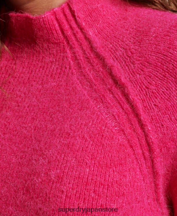 タートルネックドレス 女性 Superdry 衣類 ピンク 2J62PZ2440
