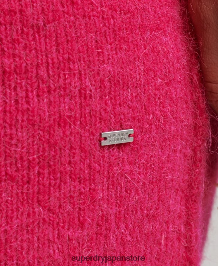 タートルネックドレス 女性 Superdry 衣類 ピンク 2J62PZ2440