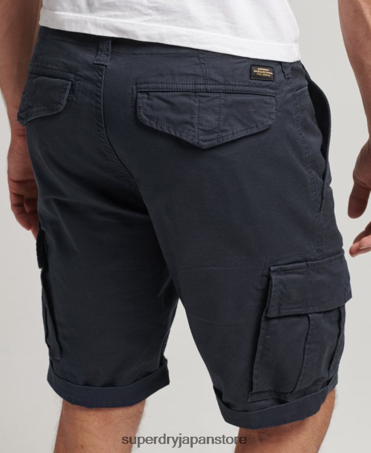 オーガニックコットンコアカーゴショーツ 男性 Superdry 衣類 海軍 2J62PZ244
