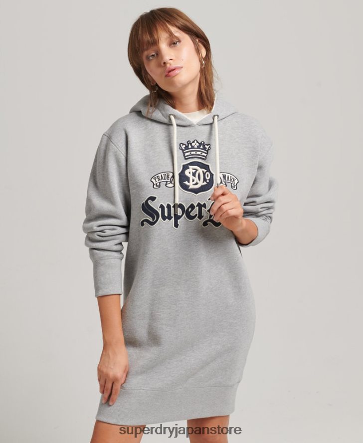 クラフトに誇りを持ったパーカードレス 女性 Superdry 衣類 グレー 2J62PZ2456