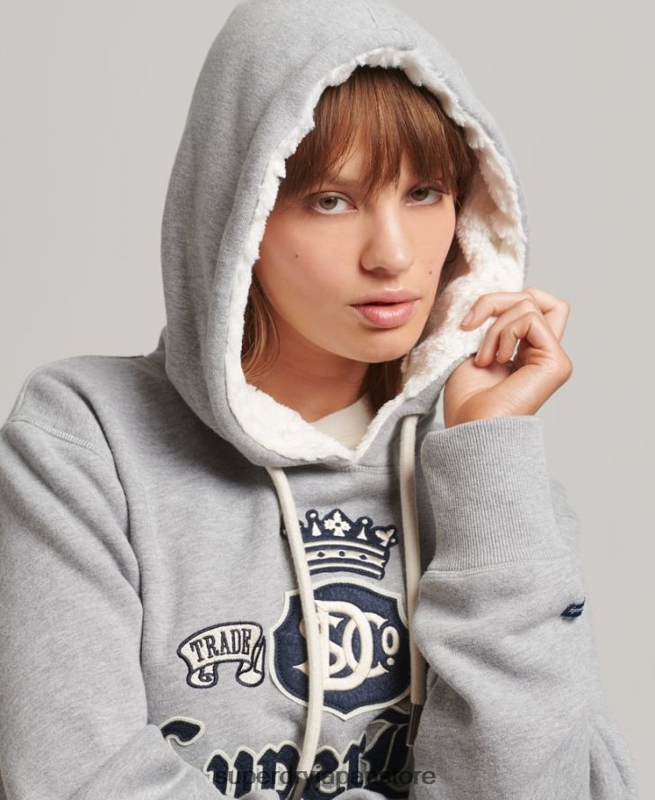 クラフトに誇りを持ったパーカードレス 女性 Superdry 衣類 グレー 2J62PZ2456