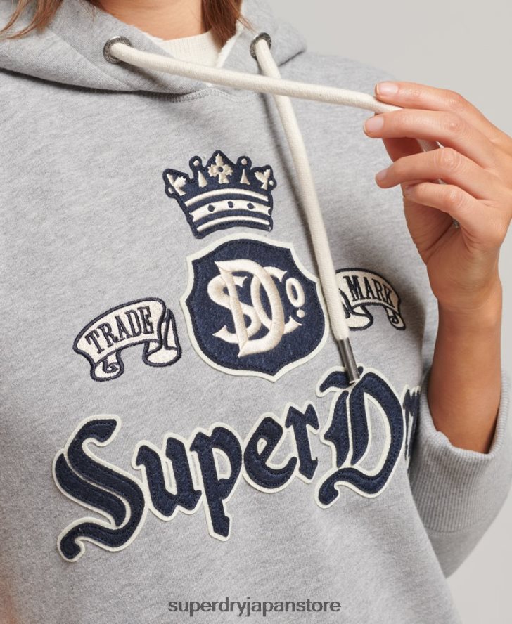 クラフトに誇りを持ったパーカードレス 女性 Superdry 衣類 グレー 2J62PZ2456