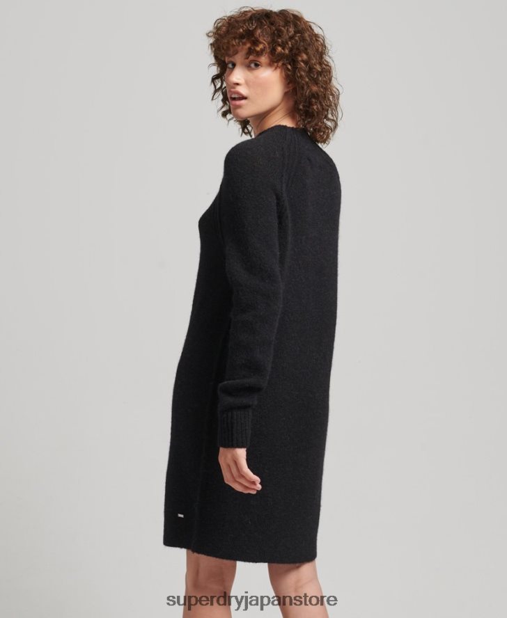 タートルネックドレス 女性 Superdry 衣類 黒 2J62PZ2459