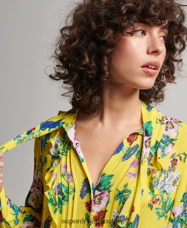 スタジオオフミニドレス 女性 Superdry 衣類 黄色 2J62PZ2466