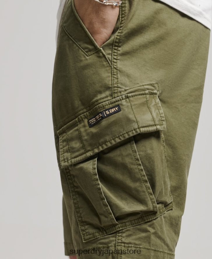 オーガニックコットンコアカーゴショーツ 男性 Superdry 衣類 カーキ 2J62PZ246
