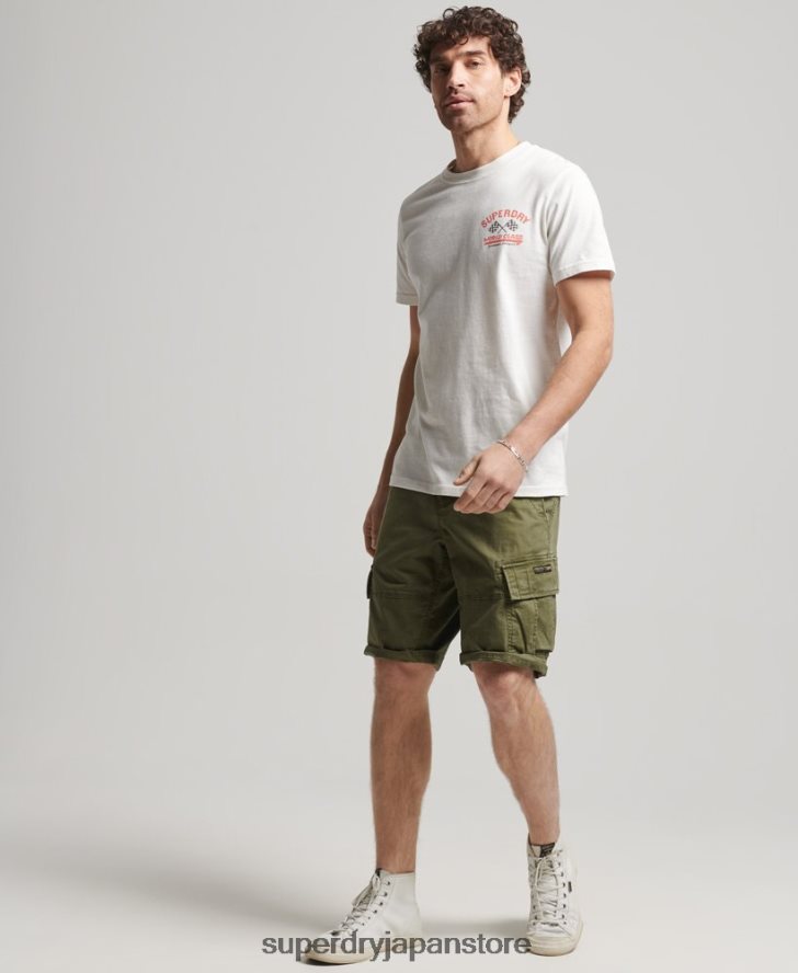 オーガニックコットンコアカーゴショーツ 男性 Superdry 衣類 カーキ 2J62PZ246
