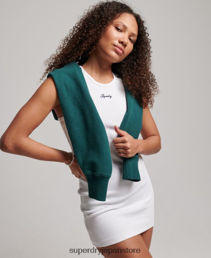 コードロゴエッセンシャルタンクドレス 女性 Superdry 衣類 白 2J62PZ2472