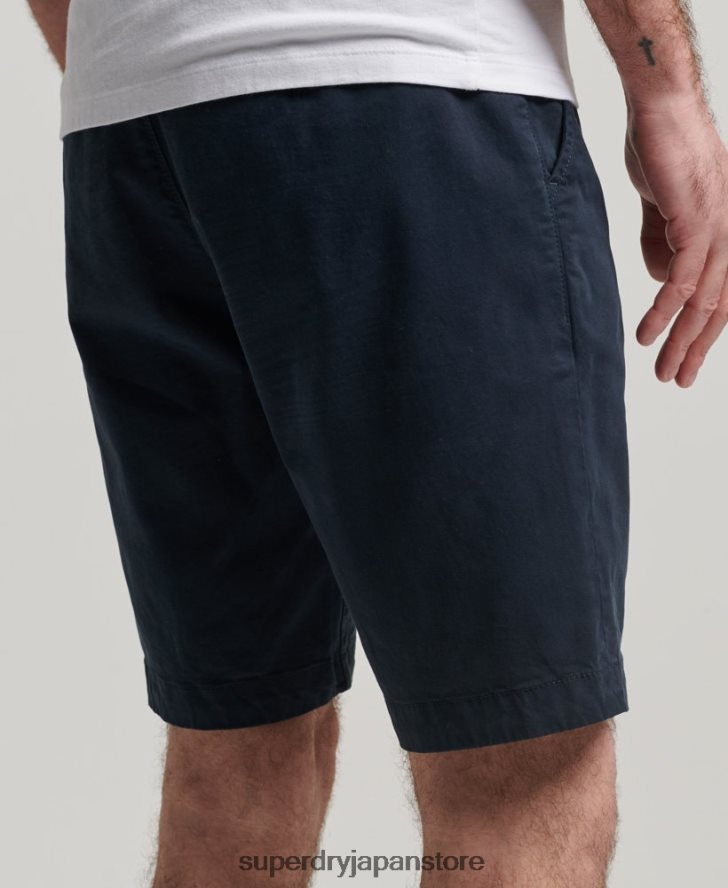 コアチノショーツ 男性 Superdry 衣類 海軍 2J62PZ247