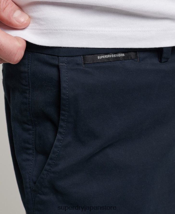 コアチノショーツ 男性 Superdry 衣類 海軍 2J62PZ247