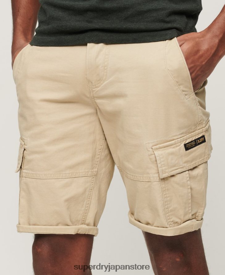 オーガニックコットンコアカーゴショーツ 男性 Superdry 衣類 クリーム 2J62PZ248