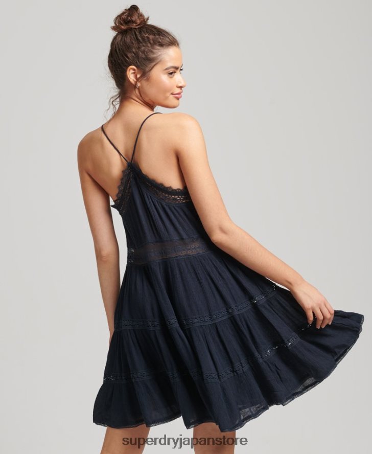 アラナキャミドレス 女性 Superdry 衣類 海軍 2J62PZ2489
