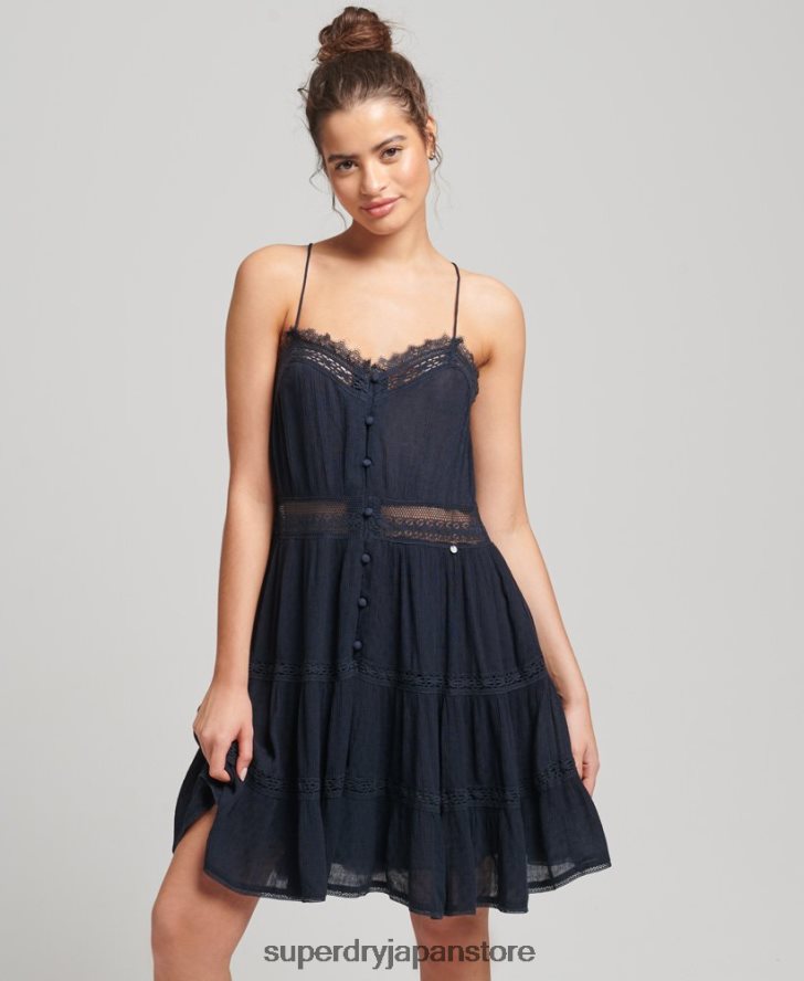 アラナキャミドレス 女性 Superdry 衣類 海軍 2J62PZ2489