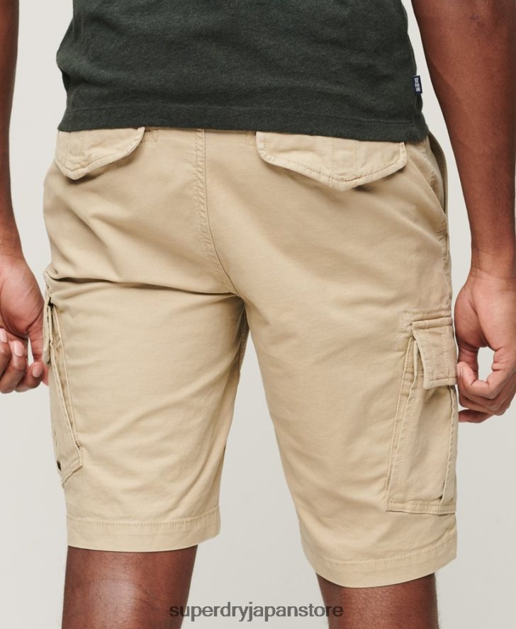 オーガニックコットンコアカーゴショーツ 男性 Superdry 衣類 クリーム 2J62PZ248