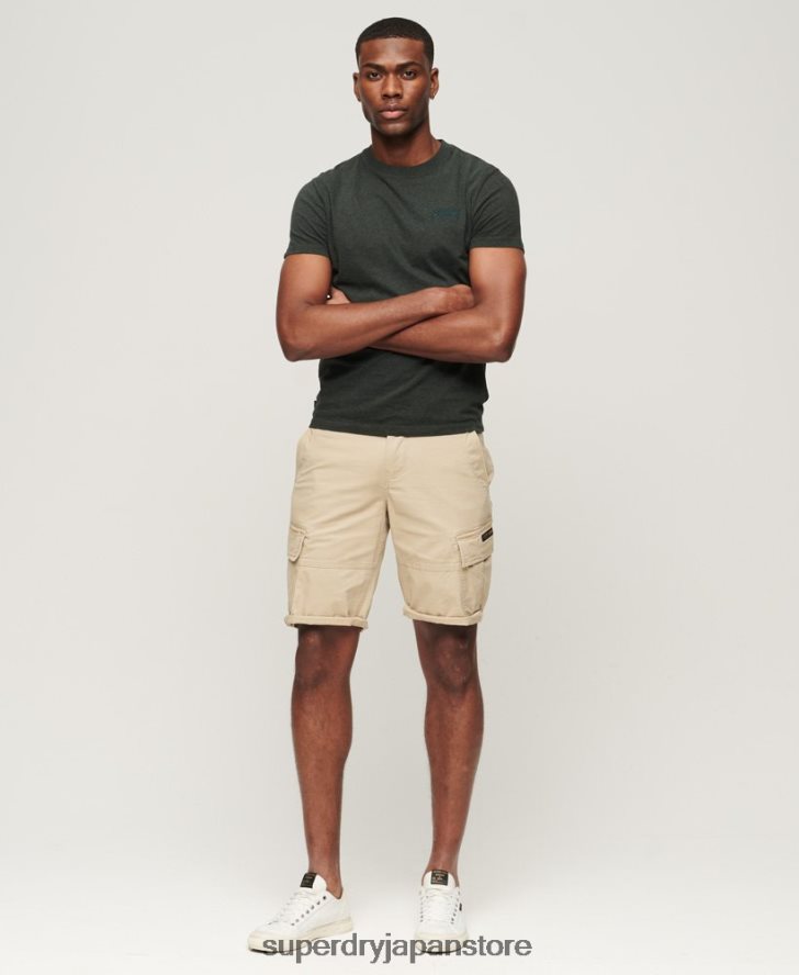 オーガニックコットンコアカーゴショーツ 男性 Superdry 衣類 クリーム 2J62PZ248