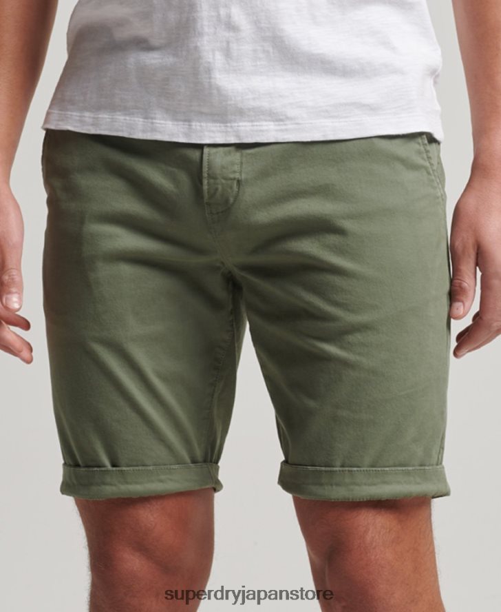 コアチノショーツ 男性 Superdry 衣類 緑 2J62PZ249