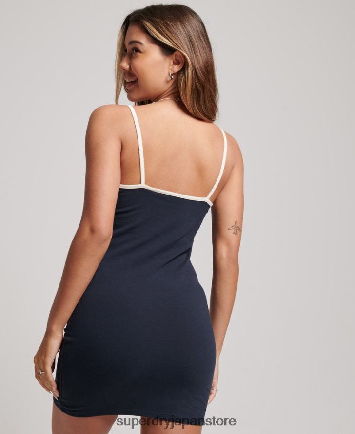 ヴィンテージジャージーキャミドレス 女性 Superdry 衣類 海軍 2J62PZ2493