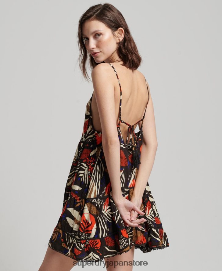 ミニビーチキャミドレス 女性 Superdry 衣類 茶色 2J62PZ2504