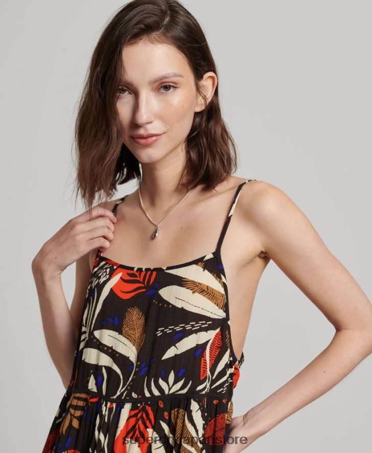 ミニビーチキャミドレス 女性 Superdry 衣類 茶色 2J62PZ2504