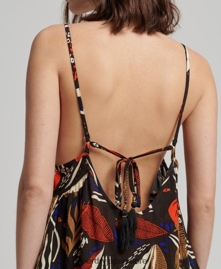ミニビーチキャミドレス 女性 Superdry 衣類 茶色 2J62PZ2504