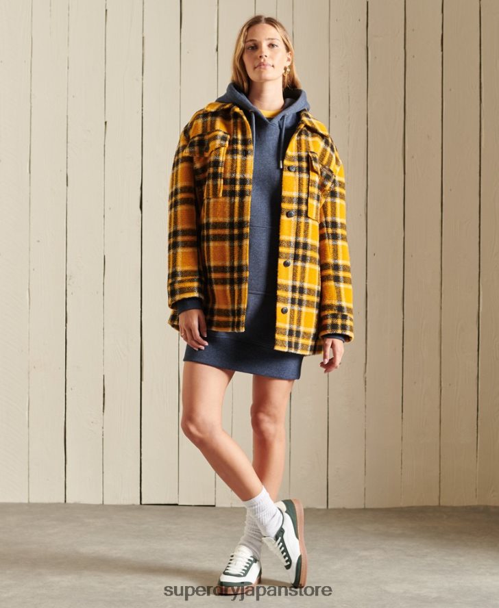 ヴィンテージロゴ刺繍パーカードレス 女性 Superdry 衣類 海軍 2J62PZ2516