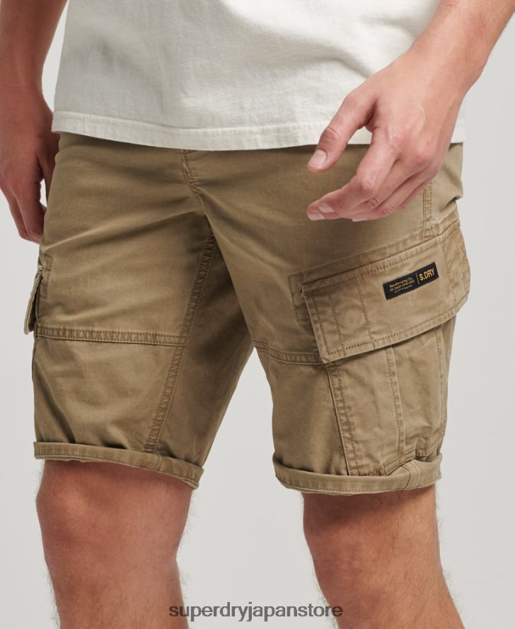 オーガニックコットンコアカーゴショーツ 男性 Superdry 衣類 ベージュ 2J62PZ252