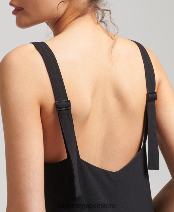 スタジオウーブンマキシドレス 女性 Superdry 衣類 黒 2J62PZ2525