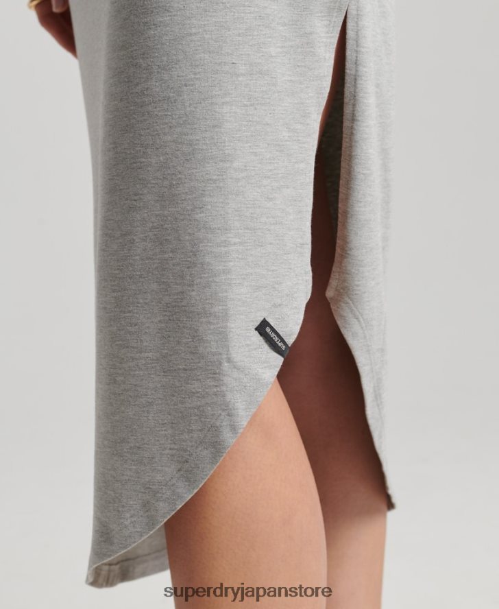 スタジオジャージーマキシドレス 女性 Superdry 衣類 ライトグレー 2J62PZ2526