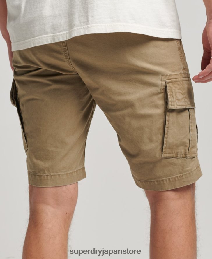 オーガニックコットンコアカーゴショーツ 男性 Superdry 衣類 ベージュ 2J62PZ252