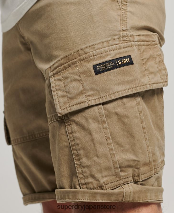 オーガニックコットンコアカーゴショーツ 男性 Superdry 衣類 ベージュ 2J62PZ252