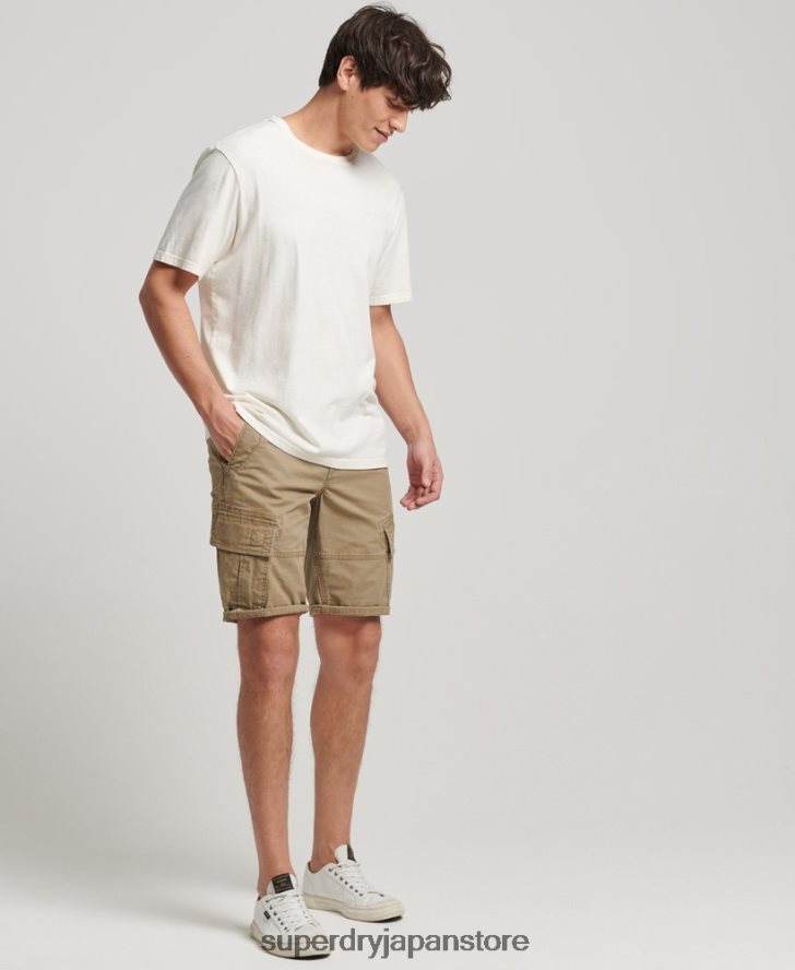 オーガニックコットンコアカーゴショーツ 男性 Superdry 衣類 ベージュ 2J62PZ252