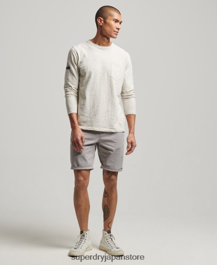 コアチノショーツ 男性 Superdry 衣類 ライトグレー 2J62PZ253