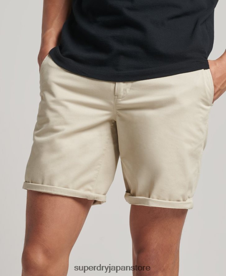 スリムストレッチチノショーツ 男性 Superdry 衣類 ベージュ 2J62PZ254