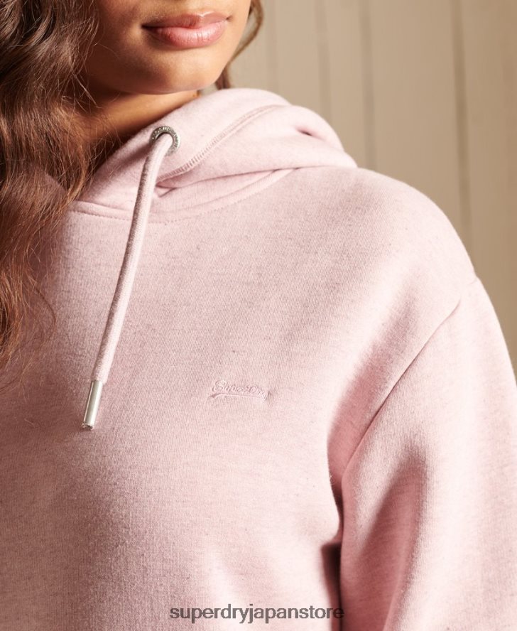 ヴィンテージロゴ刺繍パーカードレス 女性 Superdry 衣類 ピンク 2J62PZ2541