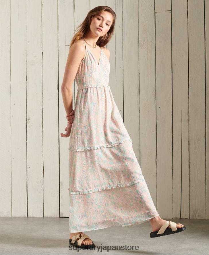 マルゴー マキシドレス 女性 Superdry 衣類 ピンク 2J62PZ2547