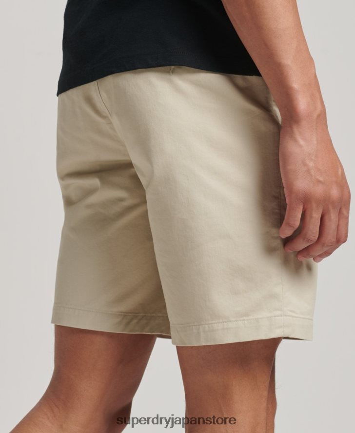 スリムストレッチチノショーツ 男性 Superdry 衣類 ベージュ 2J62PZ254