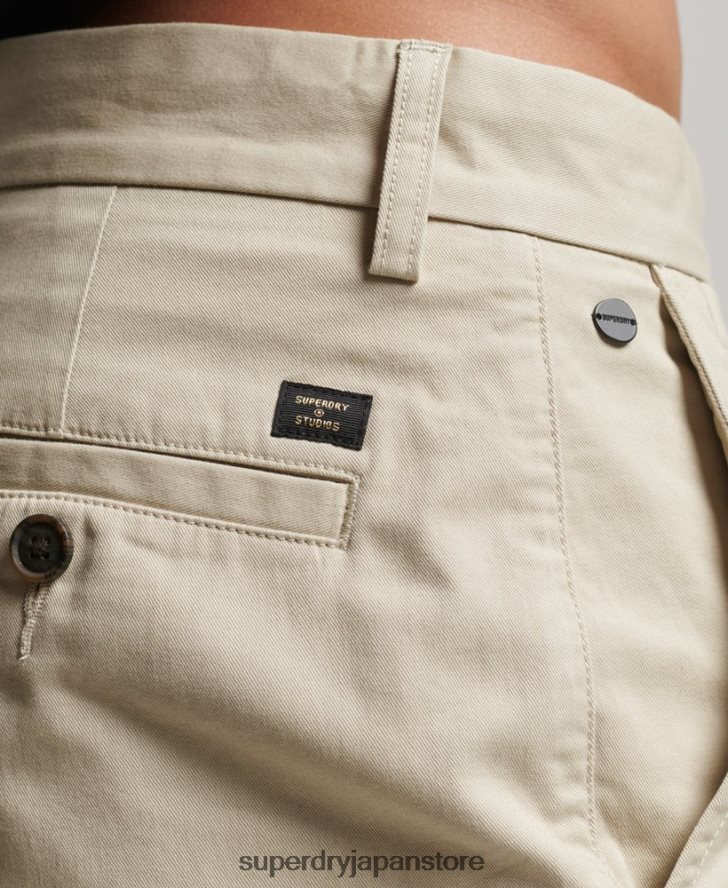 スリムストレッチチノショーツ 男性 Superdry 衣類 ベージュ 2J62PZ254