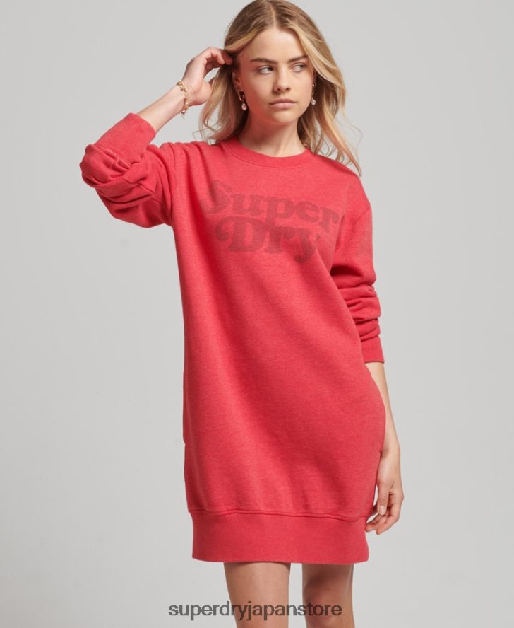クーパークラシックドレス 女性 Superdry 衣類 赤 2J62PZ2553