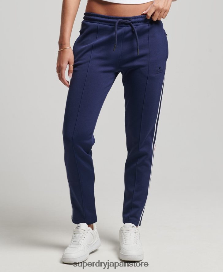 トリコットトラックパンツ 女性 Superdry 衣類 海軍 2J62PZ2576
