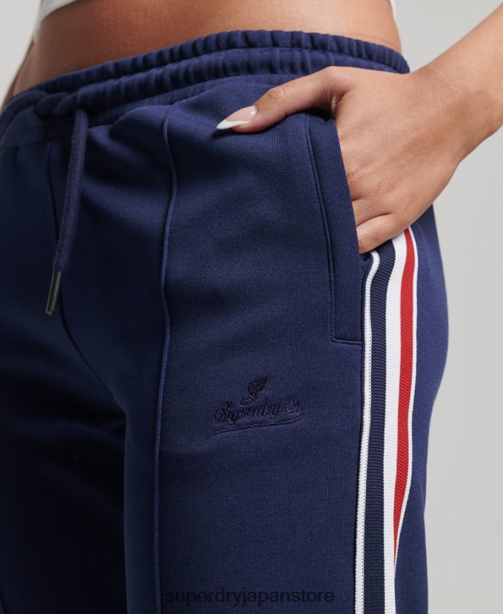 トリコットトラックパンツ 女性 Superdry 衣類 海軍 2J62PZ2576