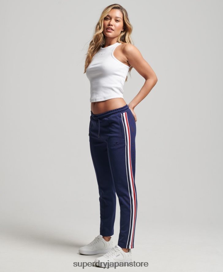 トリコットトラックパンツ 女性 Superdry 衣類 海軍 2J62PZ2576