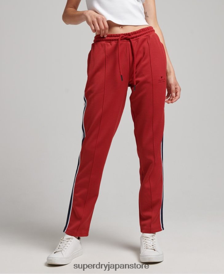 トリコットトラックパンツ 女性 Superdry 衣類 赤 2J62PZ2579