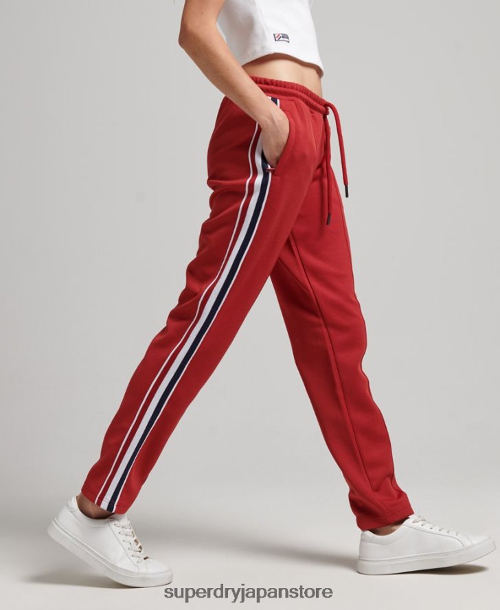トリコットトラックパンツ 女性 Superdry 衣類 赤 2J62PZ2579
