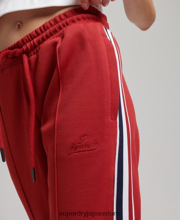トリコットトラックパンツ 女性 Superdry 衣類 赤 2J62PZ2579