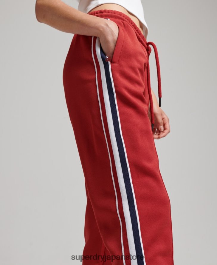 トリコットトラックパンツ 女性 Superdry 衣類 赤 2J62PZ2579