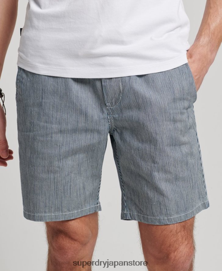 オーバーダイショートパンツ 男性 Superdry 衣類 ライトブルー 2J62PZ259