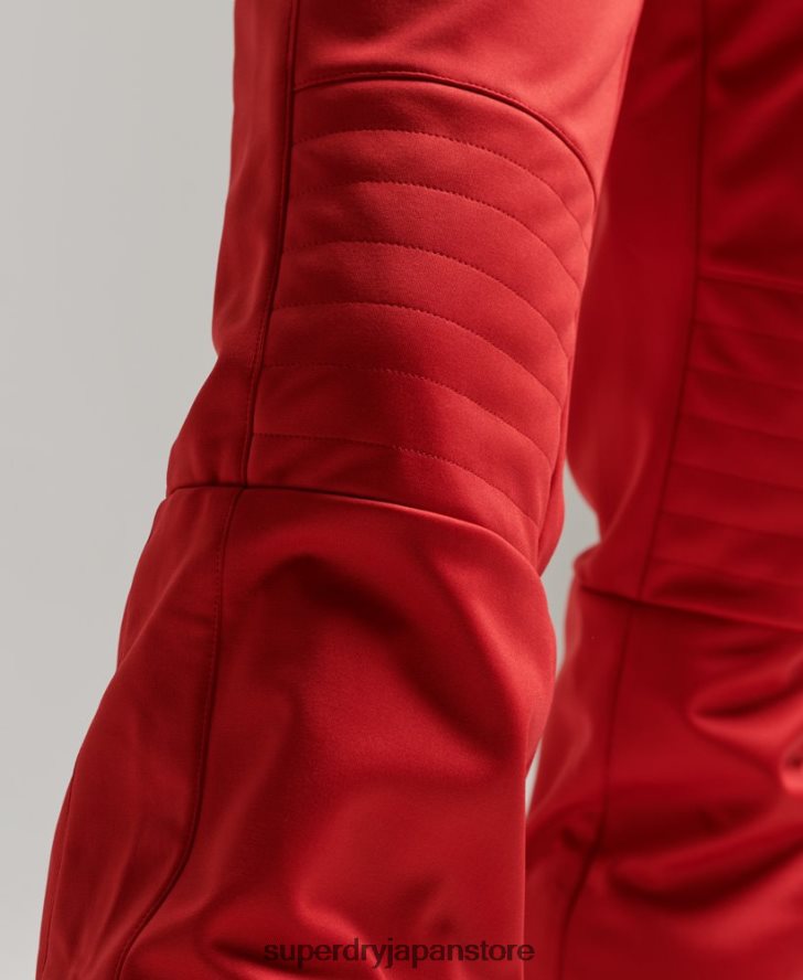 スキーソフトシェルスリムパンツ 女性 Superdry 衣類 赤 2J62PZ2590