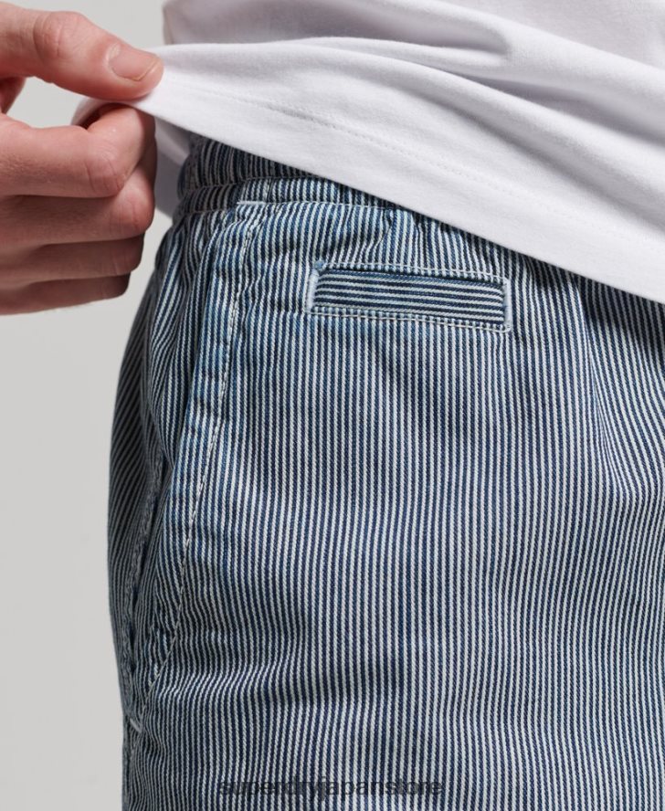 オーバーダイショートパンツ 男性 Superdry 衣類 ライトブルー 2J62PZ259