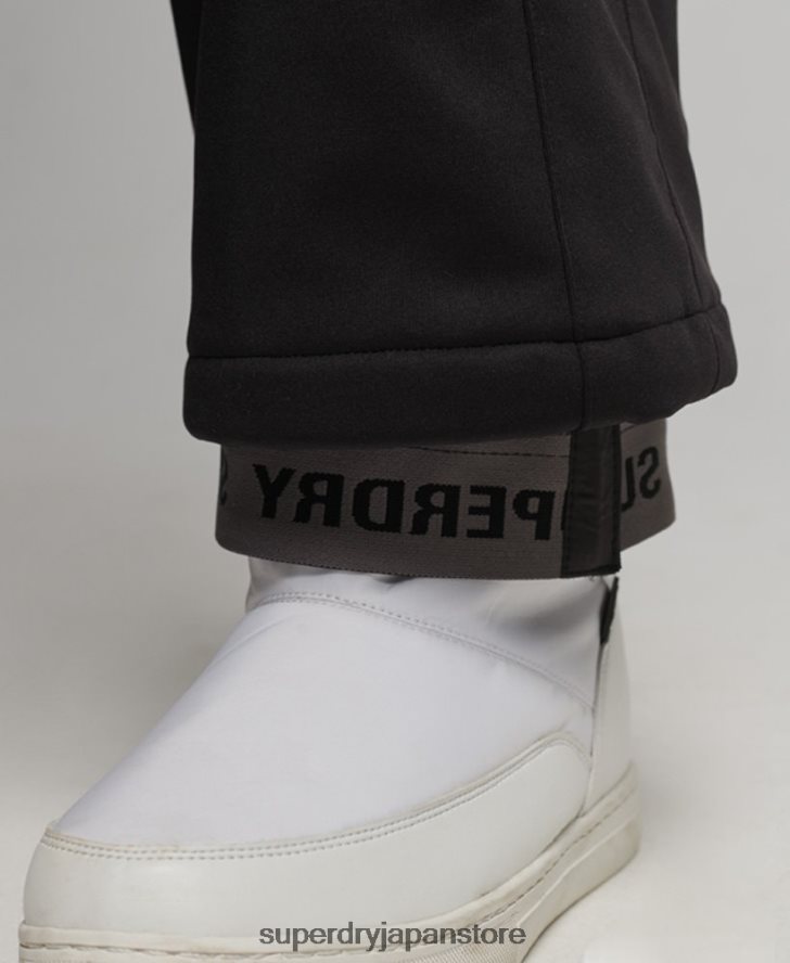 スキーソフトシェルスリムパンツ 女性 Superdry 衣類 黒 2J62PZ2601